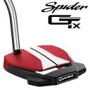 テーラーメイド　2023　スパイダー　GTX　レッド　シングルベンド　パター