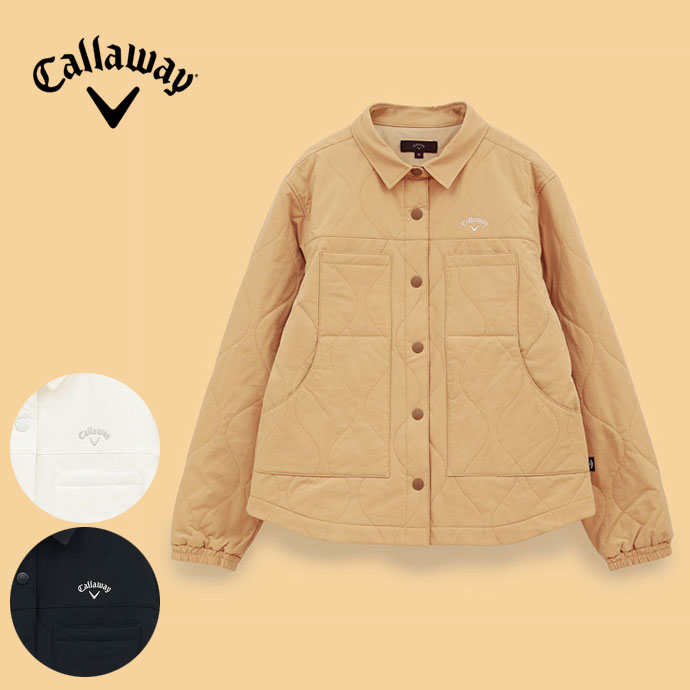 【★スーパーSALE★ほぼ全品10%OFFクーポン※対象外あり】ゴルフウェア キャロウェイ アウター 中綿コーチジャケット C24215201 レディース
