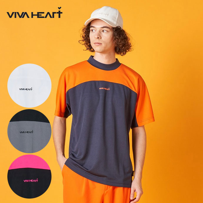 【★10/31まで★ほぼ全品10%OFFクーポン】ゴルフウェア ビバハート ポロシャツ ポリエステル鹿の子キモノスリーブ 01123442 メンズ