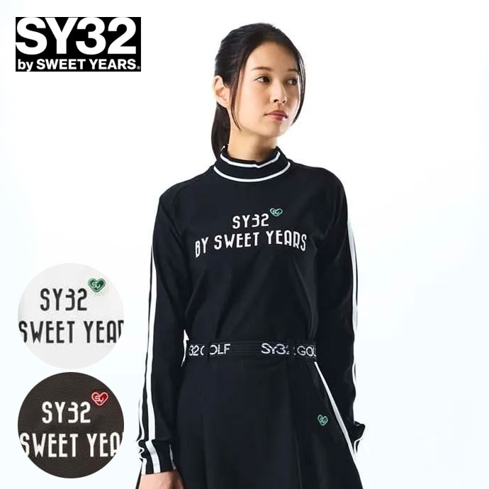 ゴルフウェア SY32 ポロシャツ BLOCK JQ TRICOT L/S MOCK SYG25A801 レディース