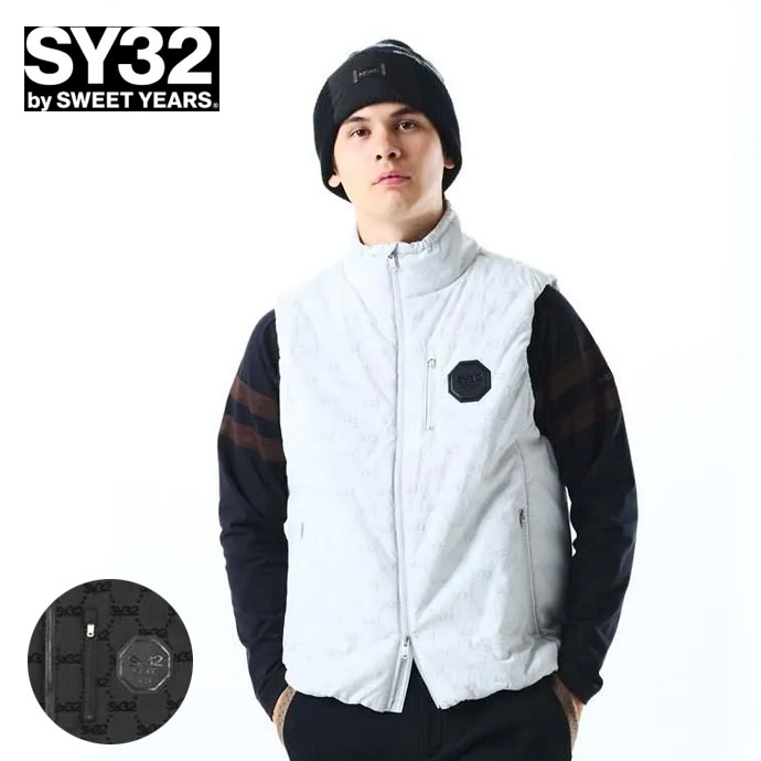 ゴルフウェア SY32 ベスト FLOCKY WOVEN STRECH VEST SYG25A139 メンズ