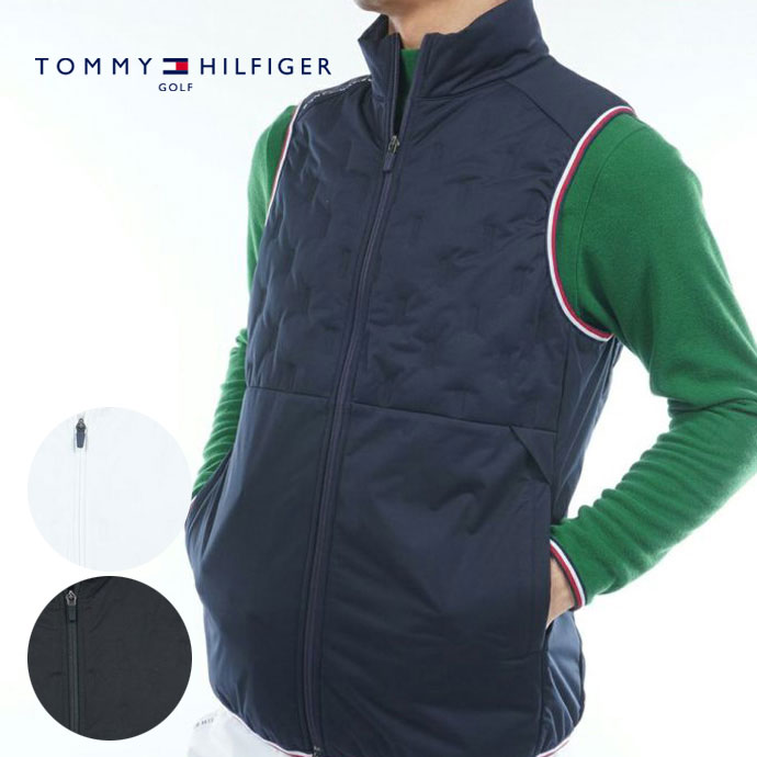 【★ほぼ全品クーポン配布中★※対象外あり】ゴルフウェア トミーヒルフィガー ベスト 高周波 中綿キルトベスト THMA577 メンズ