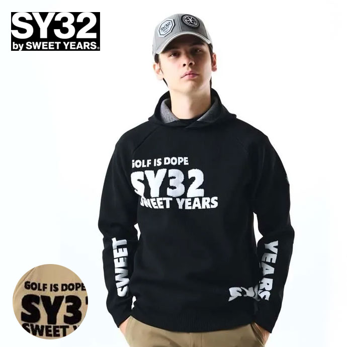 ゴルフウェア SY32 セーター SAGARA SY32 LOGO HOODIE SWEATER SYG25A131 メンズ