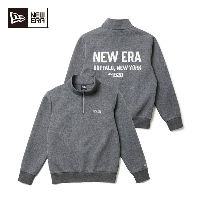 【11/20限定★最大100%P還元※要エントリー】ゴルフウェア ニューエラ アウター TECH SWEAT HALF ZIP PO DGRY 14669836 メンズ