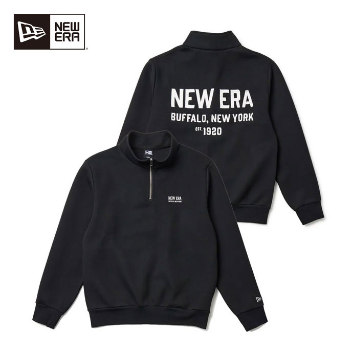 【11/20限定★最大100%P還元※要エントリー】ゴルフウェア ニューエラ アウター TECH SWEAT HARF ZIP PO BLK 14669837 メンズ