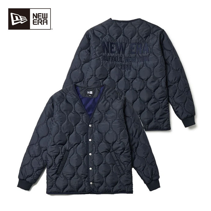 【11/20限定★最大100%P還元※要エントリー】ゴルフウェア ニューエラ アウター INSULATED QUILT JACKET NVY 14669883 メンズ