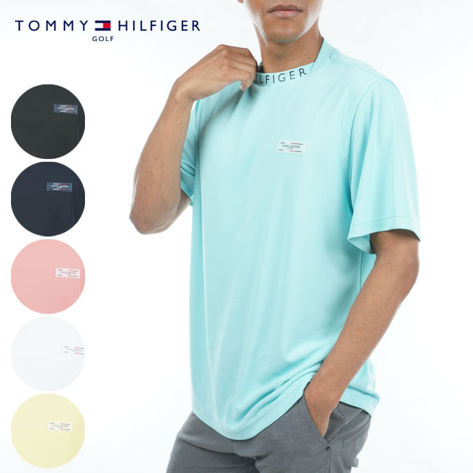 トミー ヒルフィガー ポロシャツ メンズ 《あす楽》トミーヒルフィガー　バックロゴ　変形モックネックシャツ　THMA331