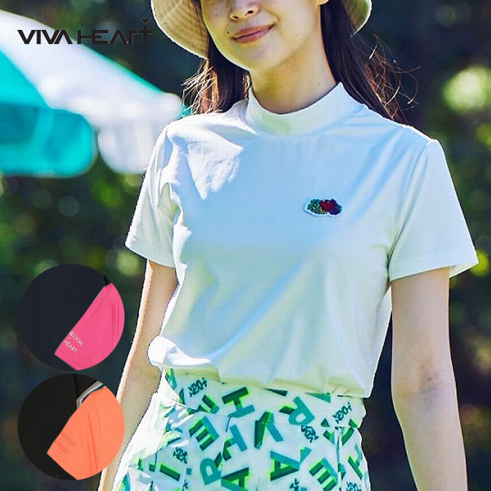 【11/20限定★最大100%P還元※要エントリー】【レディース／女性用】ビバハート FruitoftheLoomコラボ2packモックネック 01228541