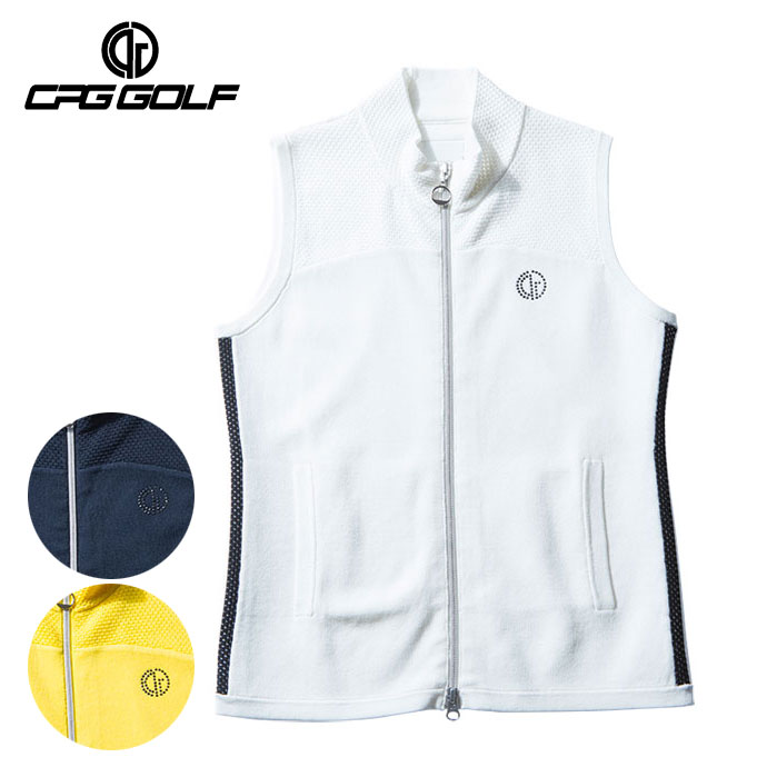 【レディース／女性用】CPG サイドラインフルジップニットベスト 130922113