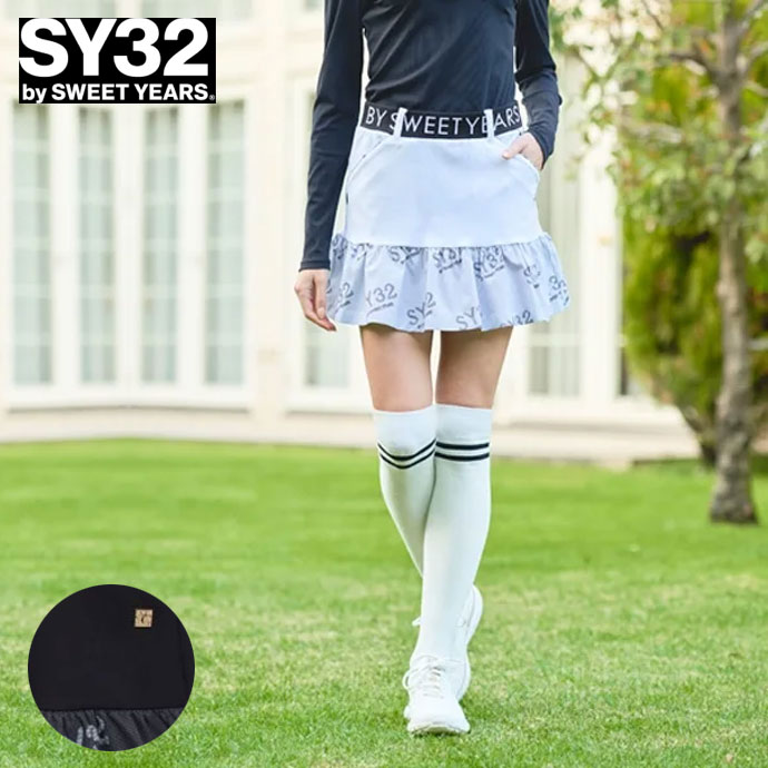 sytyfB[X^pzSY32 STRETCH GRAPHIC COMBI SKIRT SYG-24S02W