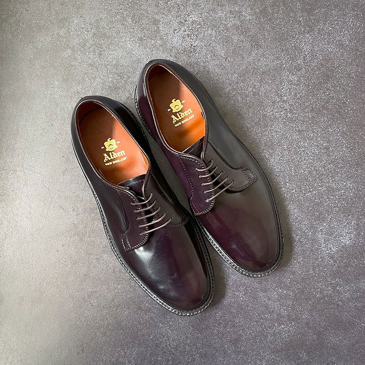 オールデン ビジネスシューズ メンズ Alden オールデン PLANE TOE CORDOVAN プレーントゥ コードバン 990 D バーガンディー