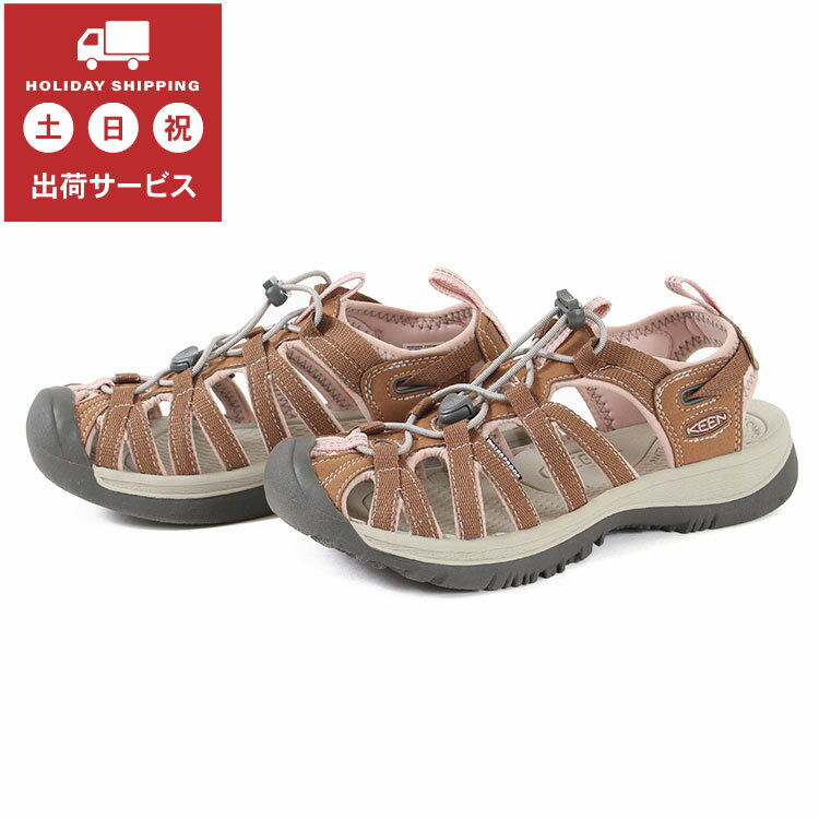 ■商品詳細ブランドKEEN（キーン）モデル名W WHISPER(ウィメンズ ウィスパー)メーカー品番1027361カラートーステッドココナッツアッパー素材合成繊維底材ゴム底商品紹介フェミニンなデザインを採用したスタイリッシュモデル。ミ ニマル&シンプルデザイン+軽量＆ソフト。【23.0】【23.5】【24.0】【24.5】【25.0】 ご購入にあたっての諸注意当店は実店舗とオンラインショップの在庫を共有しております。在庫管理には細心の注意を払いますが、ご注文時に在庫があっても、タイムラグ等により欠品である場合がございます。また商品によっては、実店舗での試着跡・皺（しわ）等が付く場合がございます。検品時にメンテナンスを行い、事前に商品状態の画像をお送りし、ご購入の判断を仰ぐ場合がございます。予めご了承くださいますようお願い申し上げます。 海外のサイズ表記と日本のサイズ表記でも記載しております。あくまでも当社のサイズ選びの目安であり、メーカー・モデルによって記載数値に誤差がでることがございます。予めご了承くださいますようお願い申し上げます。当店の商品には並行輸入品もございます。製造ブランドで検品審査に合格した商品を輸入しておりますが、国ごとの基準差による作りの粗さや、海外からの輸送による外箱の破損や汚れなど、多少のダメージや表記のある場合がございます。何卒ご理解の程、よろしくお願い致します。商品箱につきまして商品によりましては、ご注文の商品とは異なる箱でお送りする場合がございます。（高級靴は除きます。）ご了承ください。商品の梱包作業から発送に至るまで当社では検品から梱包までの一連の作業をカメラにて録画しております。録画されている動画をもとに、お客様からの申し出が詐欺まがいの行為と判断された場合は当店では警察に届けることにしています。