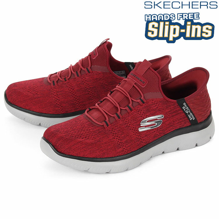 【SS期間★エントリーして最大P15倍】SKECHERS スケッチャーズ SLIP-INS スリップインズ サミッツ キーペース 232469W RDBK レッド/ブラック