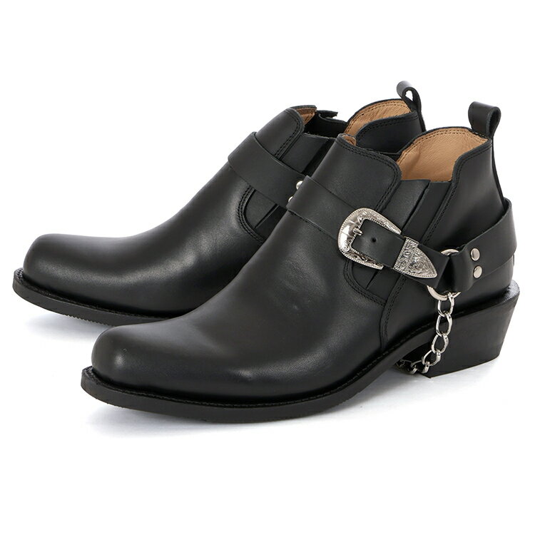 【SS期間★エントリーして最大P15倍】DIAMOND STREET ダイヤモンドストリート メンズ リングブーツ DS-304 ブラック