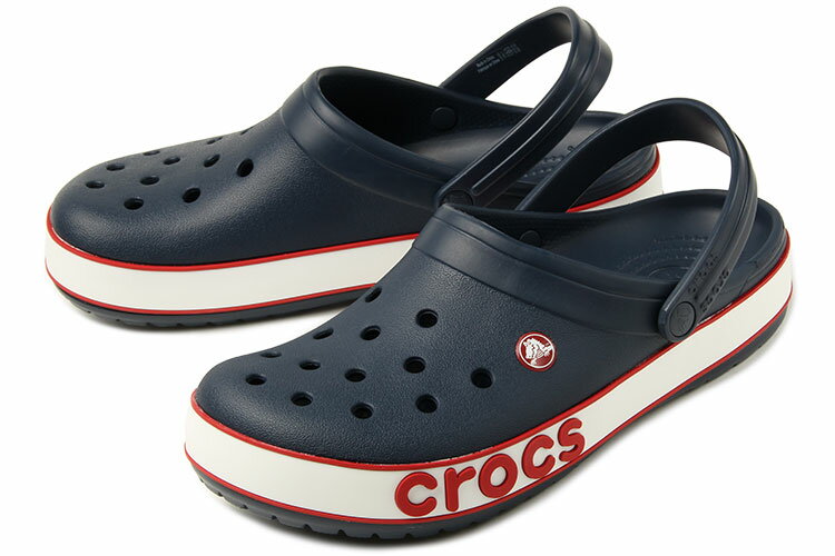 【OFF PRICE】crocs(クロックス) CROCBAND BOLD LOGO CLOG (クロックバンド ボールド ロゴ クロッグ) 206021-4CC ネイビー/ペッパー