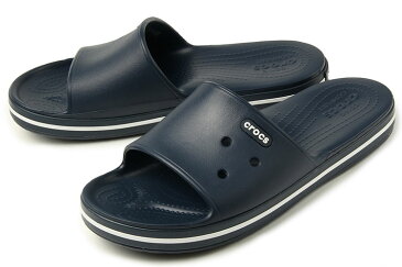 crocs(クロックス) CROCBAND III SLIDE(クロックバンド 3.0 スライド) 205733-462 ネイビー/ホワイト