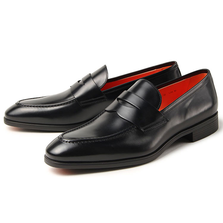 Santoni（サントーニ） メンズ ビジネスシューズ ローファー MGSI14944 ブラック