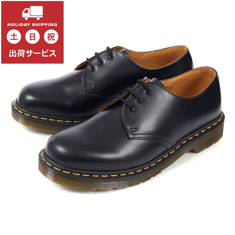 Dr.Martens(ドクターマーチン) 1461 59 3EYE GIBSON SHOE(1461 59 3ホール ギブソンシュー) 10085001 ブラック