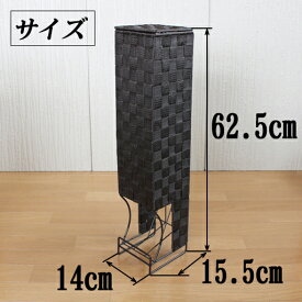 トイレットペーパーが6個収納できるリボンテープトイレットペーパーストッカー(トイレットペーパーホルダー)<ブラウン在庫>