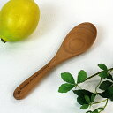【セール特価】マニーローズ WOODビーチ れんげ<L:15.5cm ローズ柄彫刻入り>【天然木/ブナ材/きれいな木目/強度有/食洗器・乾燥機不可】