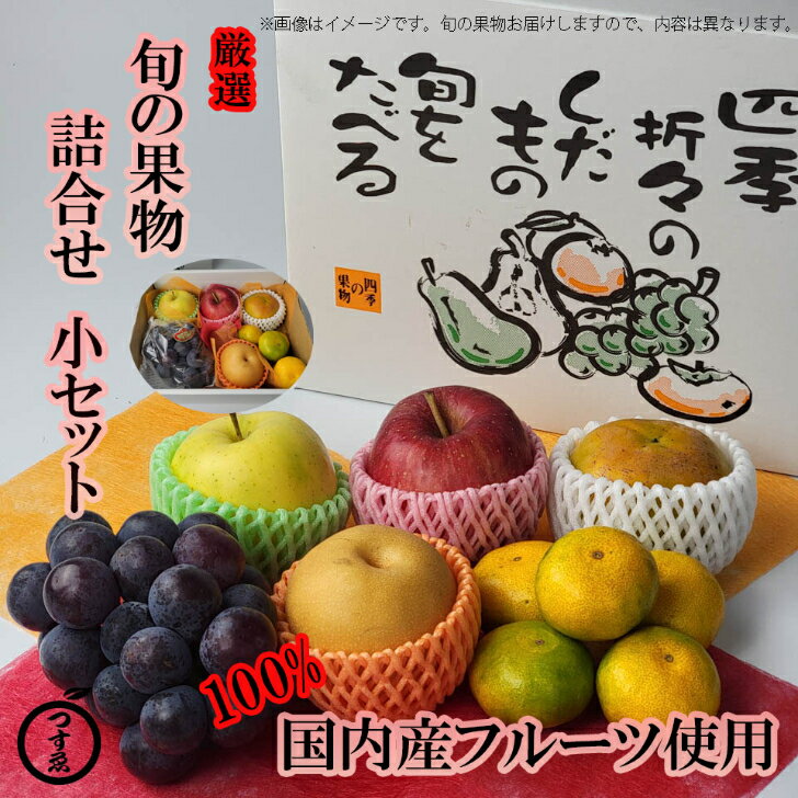 敬老の日おすすめ【旬の果物　詰合せ　小セット　4〜6種】国内産　厳選　季節のフルーツ詰合せ　フルーツギフト　贈答用　お誕生日　お供　お見舞い　プレゼントにいかがですか　100％国内産のフルーツを詰合せました　フルーツセット　詰め合わせ　御歳暮