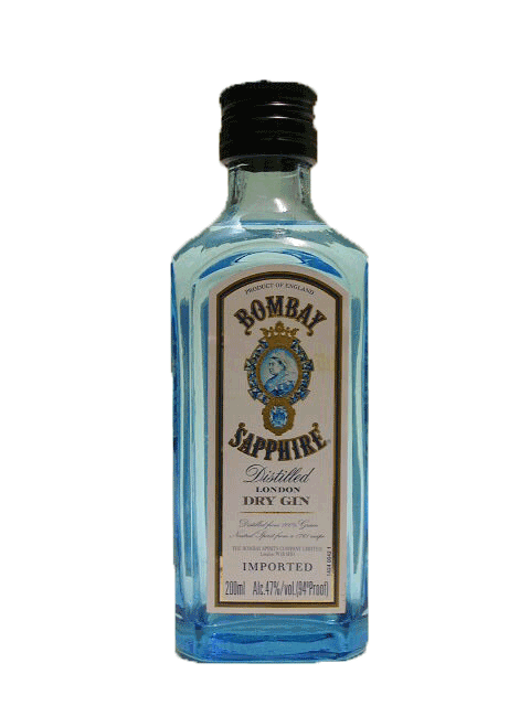 【小容量】ボンベイサファイア・ジン　47度　200mlベビーボトル　正規輸入品