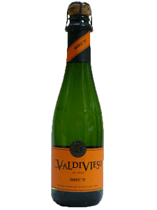 【小容量】ヴィーニャ・バルディビエソ　ブリュット　375mlハーフボトル　【スパークリングワイン】【チリ】【旨安】