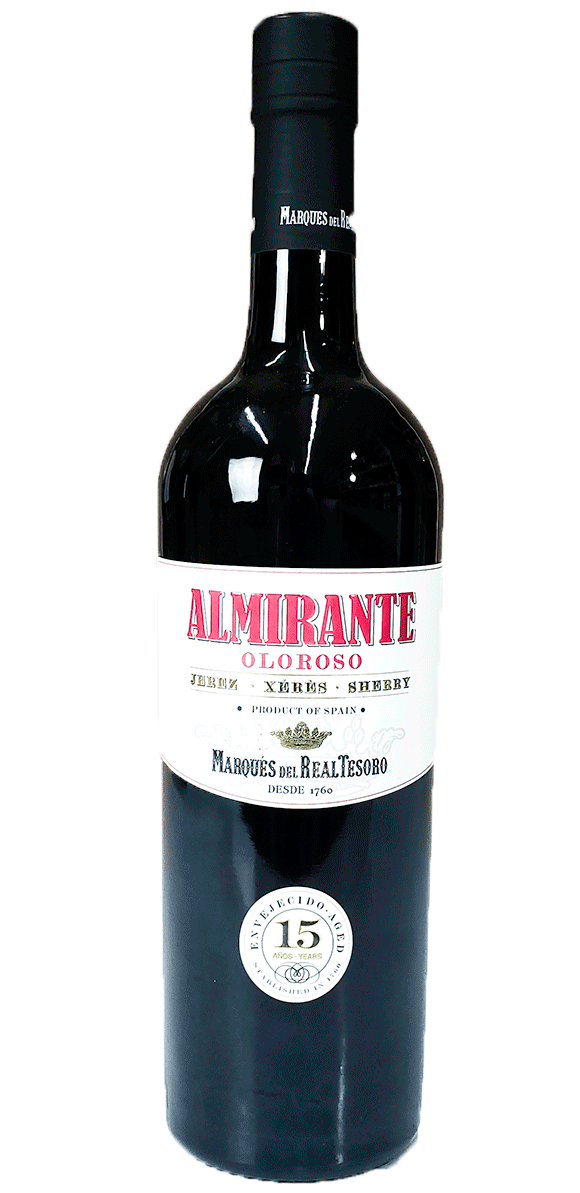 レアル・テソーロ・オロロソ“アルミランテ”　18.5度　750ml　【スペイン】【シェリー】