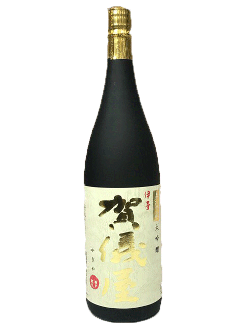 賀儀屋(かぎや)　大吟醸　ゴールド　無濾過　山田錦35　1800ml　（箱なし）【愛媛の地酒】