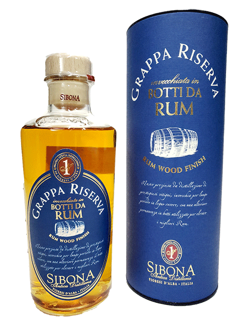 シボーナ・グラッパ　ラム・ウッド・フィニッシュ　44度　500ml　正規輸入品　【箱入り】