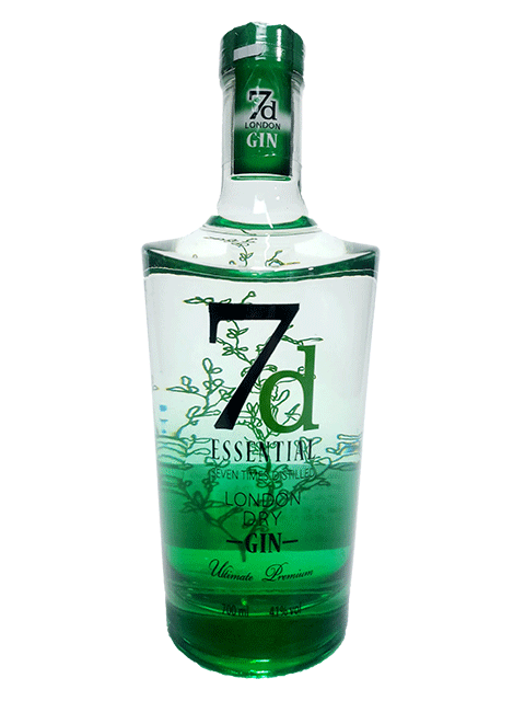【並行輸入品】7D　エッセンシャル・ロンドンドライ・ジン　41度　700ml　【スペイン】【クラフトジン】