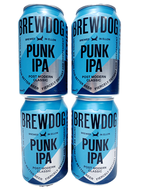 【缶】ブリュードッグ・パンクIPA 5.5% 350ml缶×4本組 【クラフトビール】【BrewDog】※リニューアル品(国内製造)