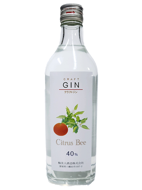 クラフトジン　シトラス・ビー　40度　500ml　【愛媛】【八幡浜】【梅美人酒造】