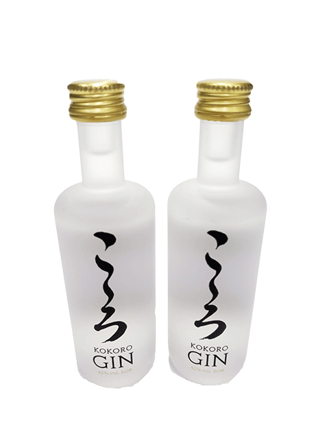 【小容量】プレミアム・クラフトジン　KOKORO（こころ）50mlミニチュアボトル×2本組　【イギリス】【クラフトジン】