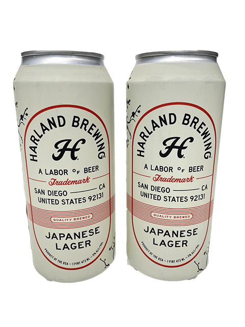 ハーランド・ジャパニーズラガー 5％ 473ml缶×2本組 【要冷蔵商品】【クラフトビール】【アメリカ】【カリフォルニア】【12月新商品】