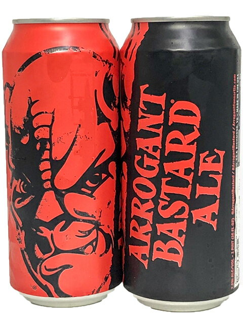 楽天津田SAKE店アロガント・バスタードエール Arrogant Bastard Brewing 7.2％ 473ml缶×2本組 【要冷蔵商品】【クラフトビール】【Stone】【アメリカ】【4月新商品】