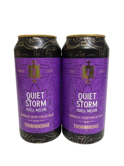 ソーンブリッジ・クワイエットストーム　ヒュールメロン　ペールエール 5.5％ 440ml缶×2本組　【賞味期限：2023/06/30】【クラフトビール】【イギリス】のサムネイル