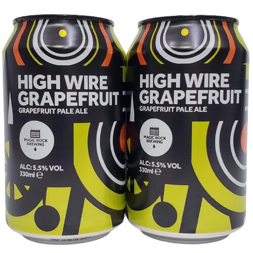 マジックロック・ハイワイヤー・グレープフルーツ 5.5％ 330ml缶×2本組 【イギリス】【クラフトビール】のサムネイル