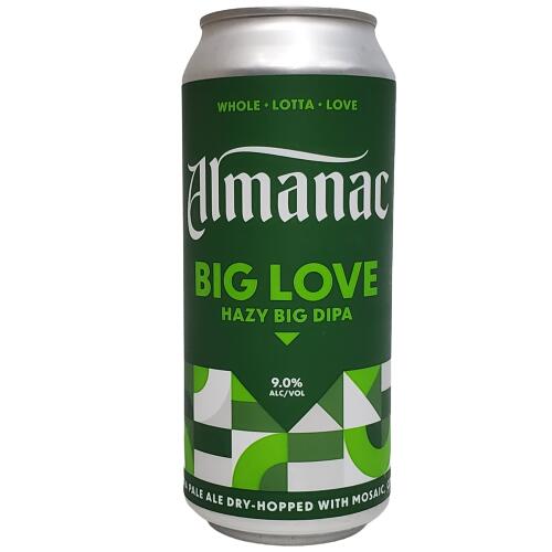 （単品）アルマナック　Big Love/ビッグラブ　ヘイジーダブルIPA 9％ 473ml缶（単品）