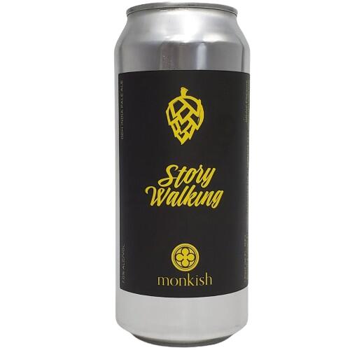 楽天津田SAKE店（単品）モンキッシュ　ストーリーウォーキング DDH IPA 7％ 473ml缶 【要冷蔵商品】【クラフトビール】【アメリカ】【Monkish】【4月新商品】※お一人様1本限り