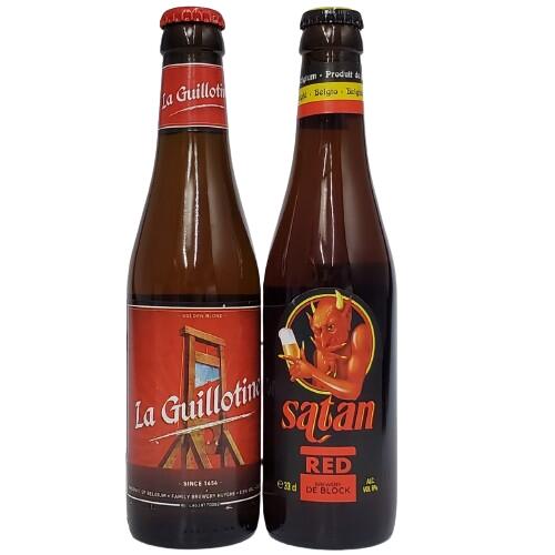ベルギー・ストロングビール2種(ギロチン&サタン) 330ml瓶×2本セット 【ベルギー】【ビール】【飲み比べ】 ベルギー・ストロングビール2種(ギロチン&サタン) 330ml瓶×2本セット 【ベルギー】【ビール】【飲み比べ】