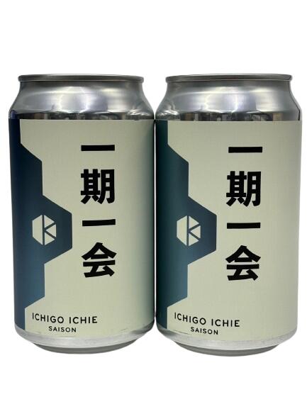 京都醸造 一期一会 セゾン 5.5% 350ml缶×2本組 【要冷蔵商品】【クラフトビール】【京都】
