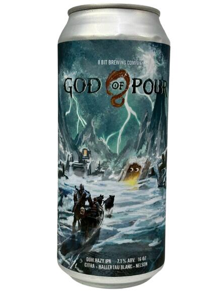 (単品)エイトビット(8 bit) ゴッド・オブ・ポアー DDH Hazy IPA 7.1% 473ml缶 【要冷蔵商品】 【クラフトビール】 【アメリカ】【6月新商品】
