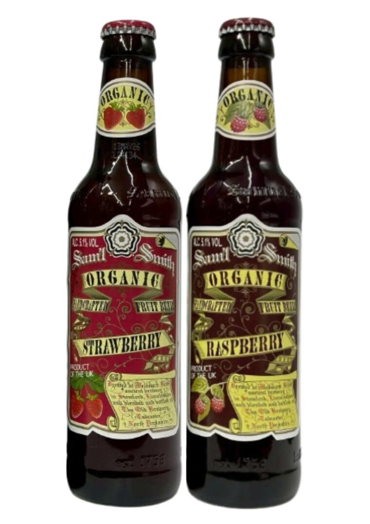 サミエルスミス 2種類飲み比べ（ストロベリー、ラズベリー）355ml×2本組 【イギリス】【飲み比べ】