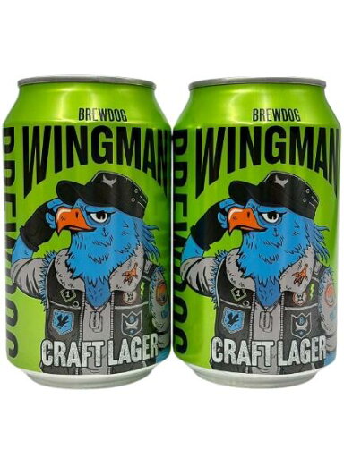 【緑缶】ブリュードッグ・ウイングマン クラフトラガー 4.3% 330ml缶×2本組 【クラフトビール】【スコットランド】【brewdog】【ブリュードッグ】【8月新商品】 【緑缶】ブリュードッグ・ウイングマン クラフトラガー 4.3% 330ml缶×2本組 【クラフトビール】【スコットランド】【brewdog】【ブリュードッグ】【8月新商品】