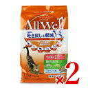《送料無料》ユニ・チャーム AllWell 室内猫用 贅沢素材入りフィッシュ味天然小魚とささみ フリーズドライ入り 1.5kg × 2袋 キャットフード