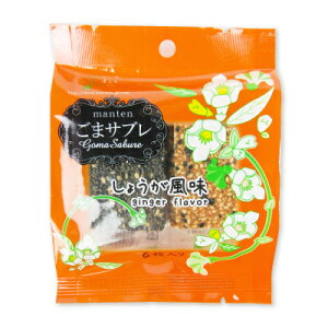 【月初め34時間限定!!最大2000円OFFクーポン配布中!! 】まんてん ごまさぶれ しょうが風味 6枚