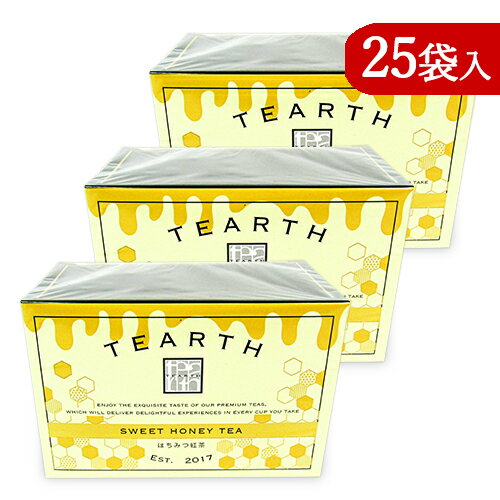 《送料無料》ティーアース はちみつ紅茶 ティーバッグ [2g×25袋入] × 3箱 TEARTH