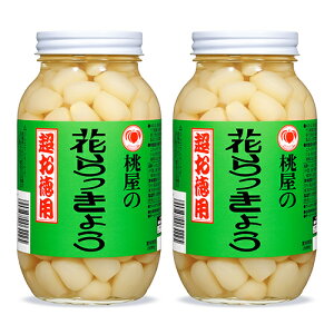 【食フェス期間限定クーポン配布中!!】桃屋花らっきょう 超お徳用 580g × 2個