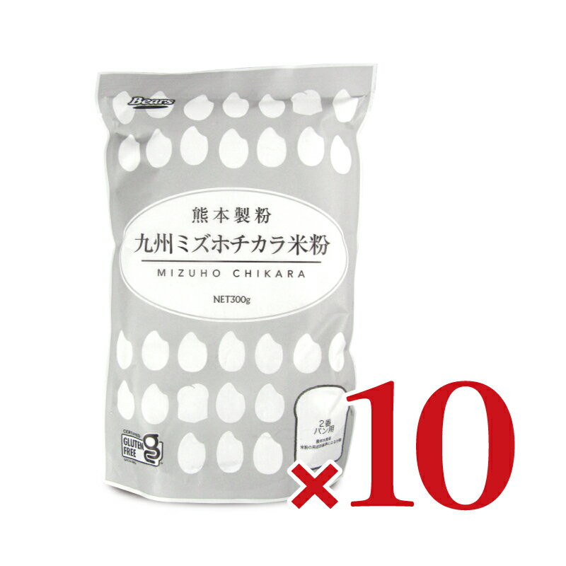 《送料無料》熊本製粉 九州ミズホチカラ米粉 300g × 10袋 ケース販売